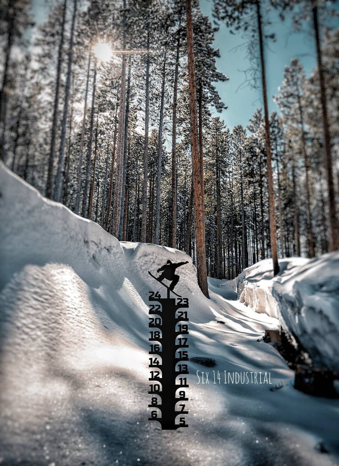 Snowboarding Snow Gauge / Snow Ruler / Snow Stake / Snow Depth Gauge