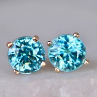 Hydrangea Charm Earrings - Gold