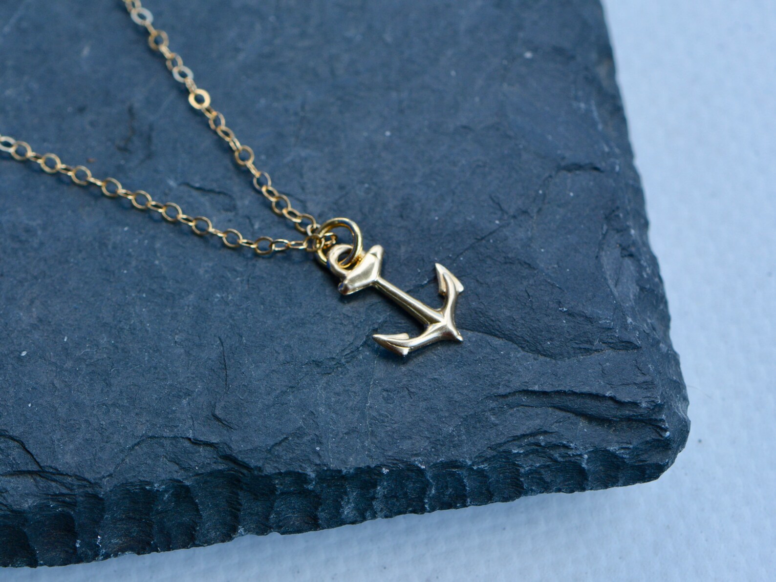 Anchor Necklace Women Dainty Gold Necklace for Women Gift Etsy