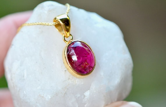 18k ペンダント pink gold トルマリン ルベライト 可愛い 新品未使用品 