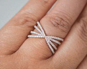 Diamond Ring, 18kt Gold Ring, Rose Gold Diamond Ring, April Birthstone Ring, Promise Ring, Engagement Ring, Wedding Ring,Graduation Gifts