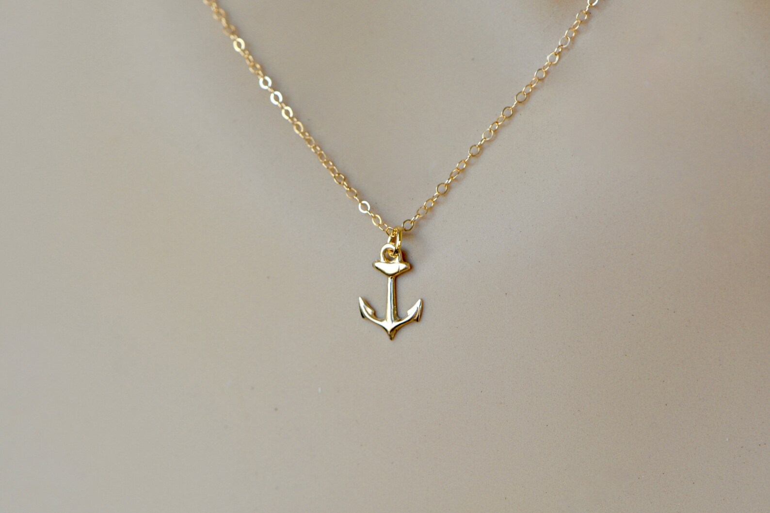 Anchor Necklace Women Dainty Gold Necklace for Women Gift Etsy