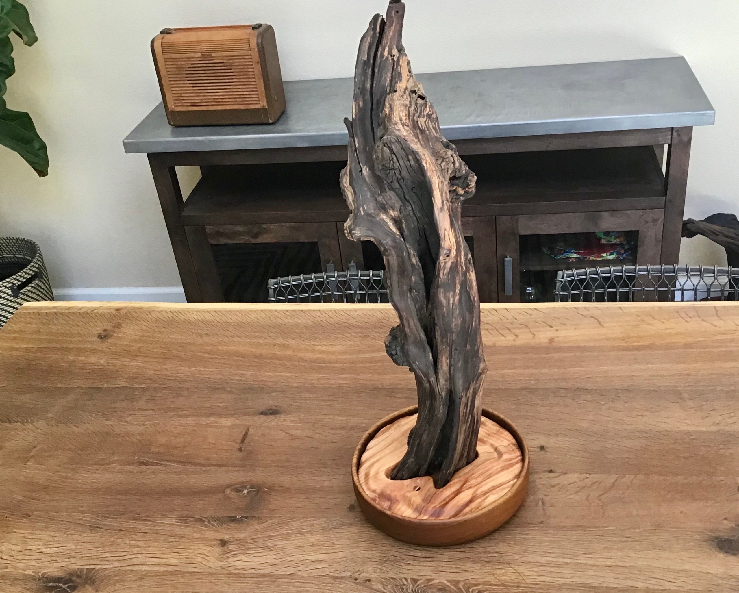 Wooden Bonsai Sculpture Etsy