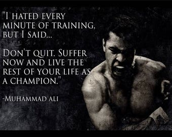 Ali Quote Poster Etsy