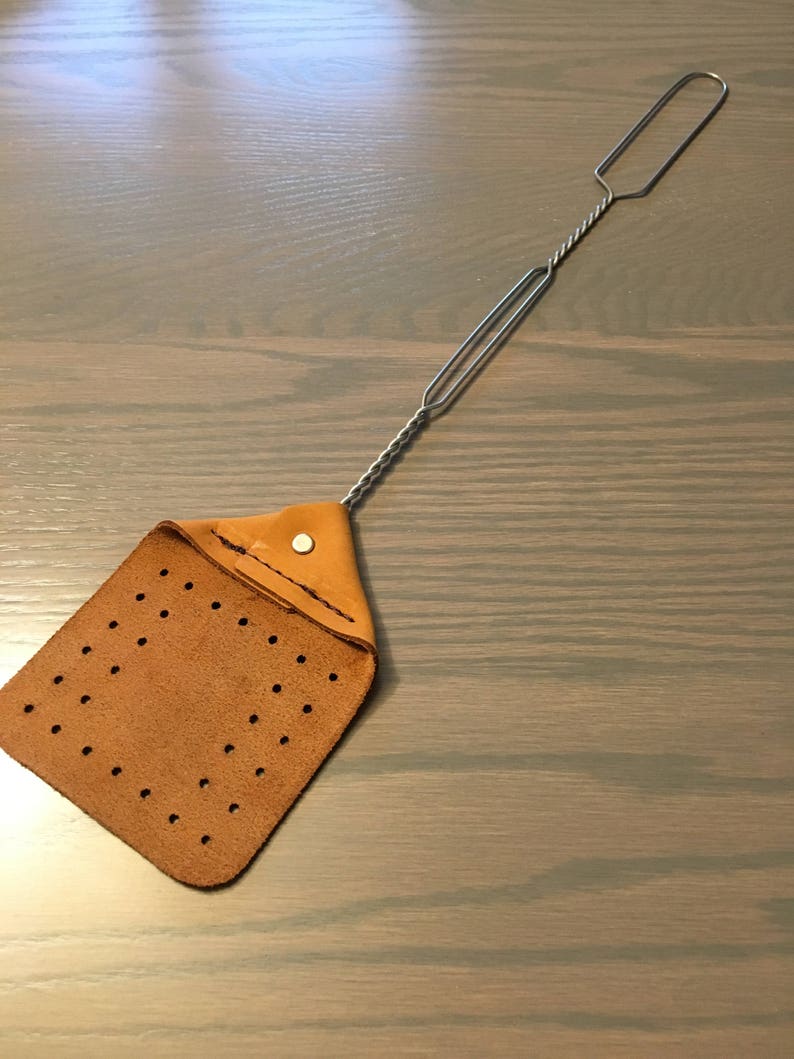 Personalized Monogrammed Leather Fly Swatter Etsy