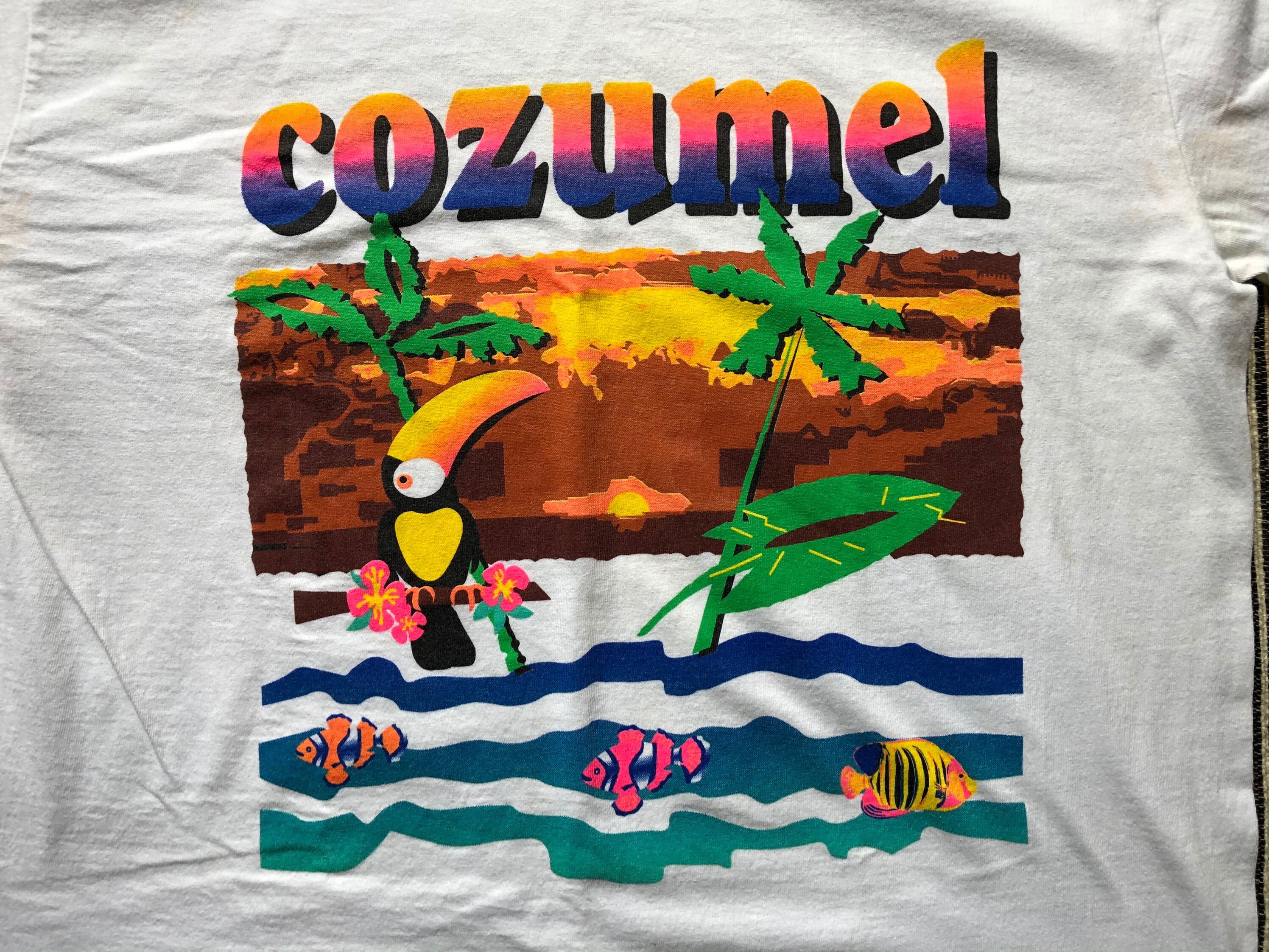 Large Cozumel Cruise Souvenir Tshirt Etsy