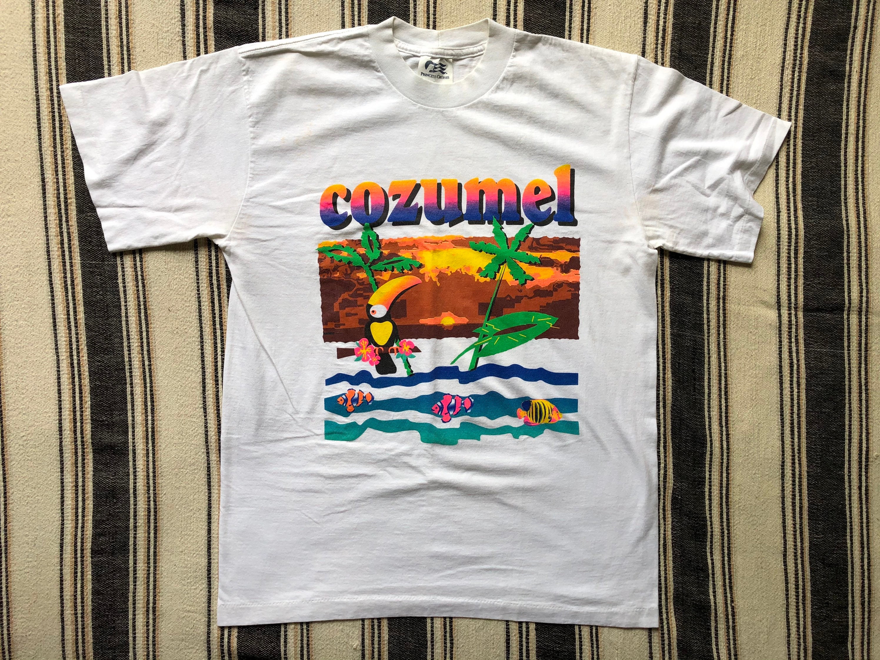 Large Cozumel Cruise Souvenir Tshirt Etsy