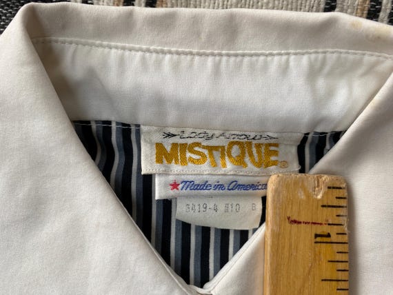 Medium, Mistique Striped Polyester Blouse - image 7