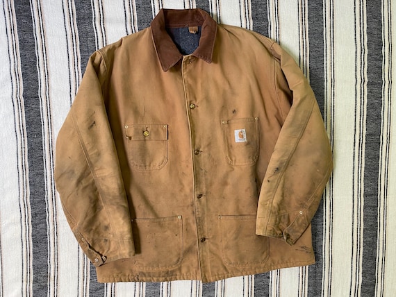 2XL, Carhartt Chore Coat, Blanket Lined, Distressed