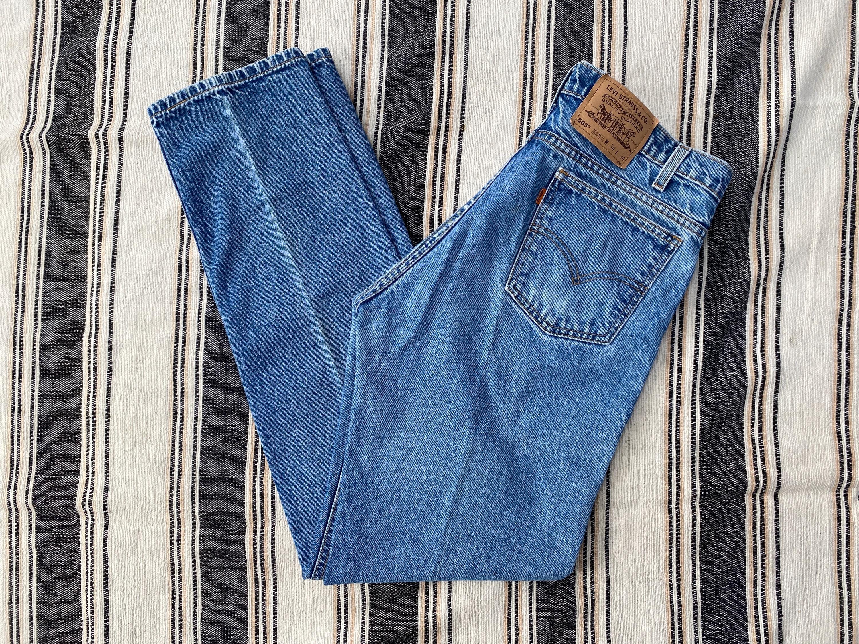 Orange Tab Levis 505 - Etsy