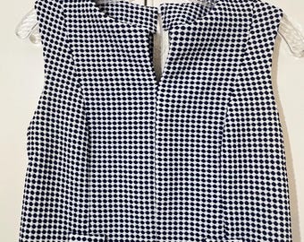 Abito Mod blu e bianco