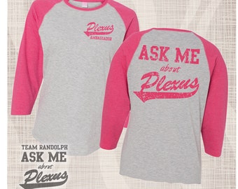 Plexus Baseball Tee, Plexus Tshirt Baseball Style, Vintage Baseball Tshirt, Ladies Plexus Baseball Shirt, Plexus Swag, Plexus 3/4 Sleeve