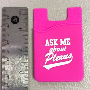 Plexus Phone Wallet, Plexus Phone Pocket, Snap Phone Pocket, Card Holder for Phone, Silicone Phone Card Holder, Card Holder for Phone image 2