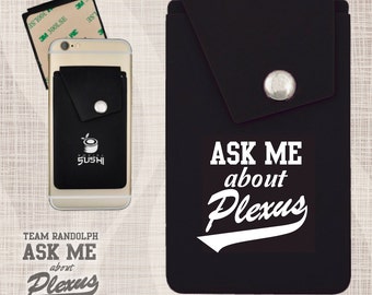 Plexus Phone Wallet, Plexus Phone Pocket, Snap Phone Pocket, Card Holder for Phone, Silicone Phone Card Holder, Card Holder for Phone