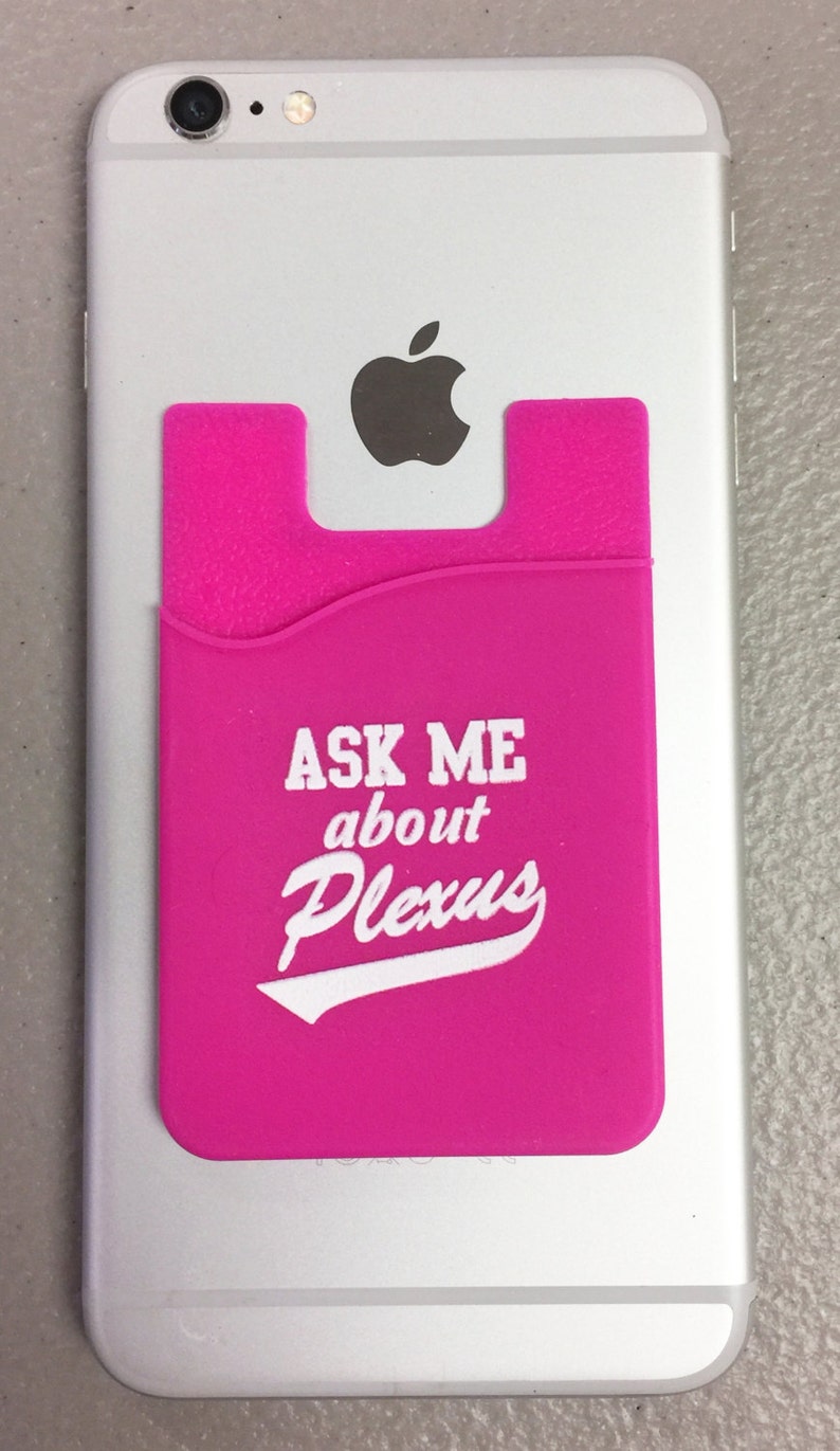 Plexus Phone Wallet, Plexus Phone Pocket, Snap Phone Pocket, Card Holder for Phone, Silicone Phone Card Holder, Card Holder for Phone image 3