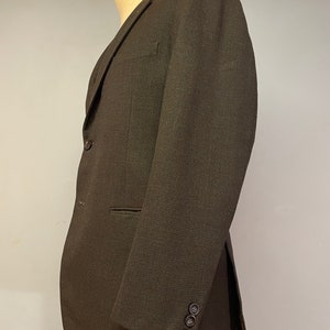 Worsted Wool Jacket Size 38 S// Blazer // British Quality Vintage Fabric // Blues and Oranges image 3