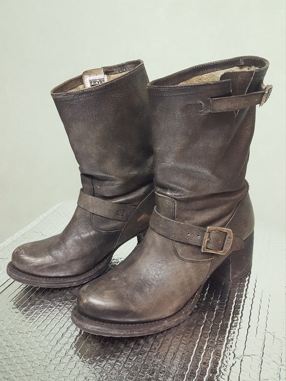 Frye Engineer Biker Boots size US W9.5 EU 40