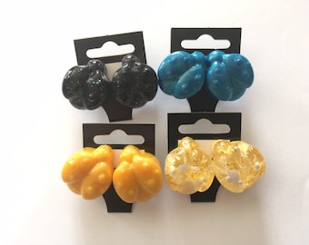 Resin Ladybug Stud Earrings | Nickel-Free Jewelry