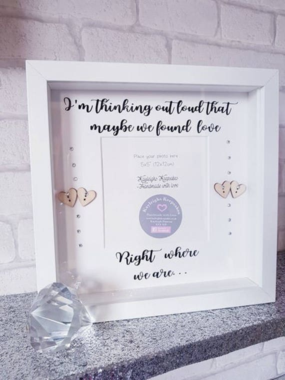 Im Thinking Out Loud Photo Frame We Found Love 3d Image 0