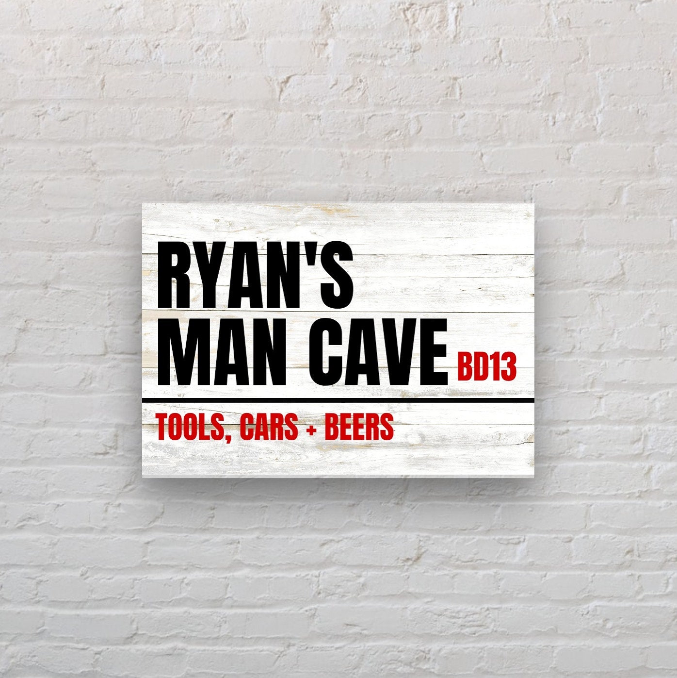 Personalised large Man Cave Sign street sign / A3 garage sign Etsy