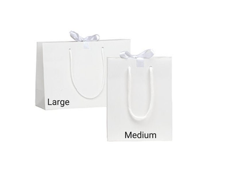 Plain White Gift Bag Set White Gift Bag Luxury White Gift Etsy UK