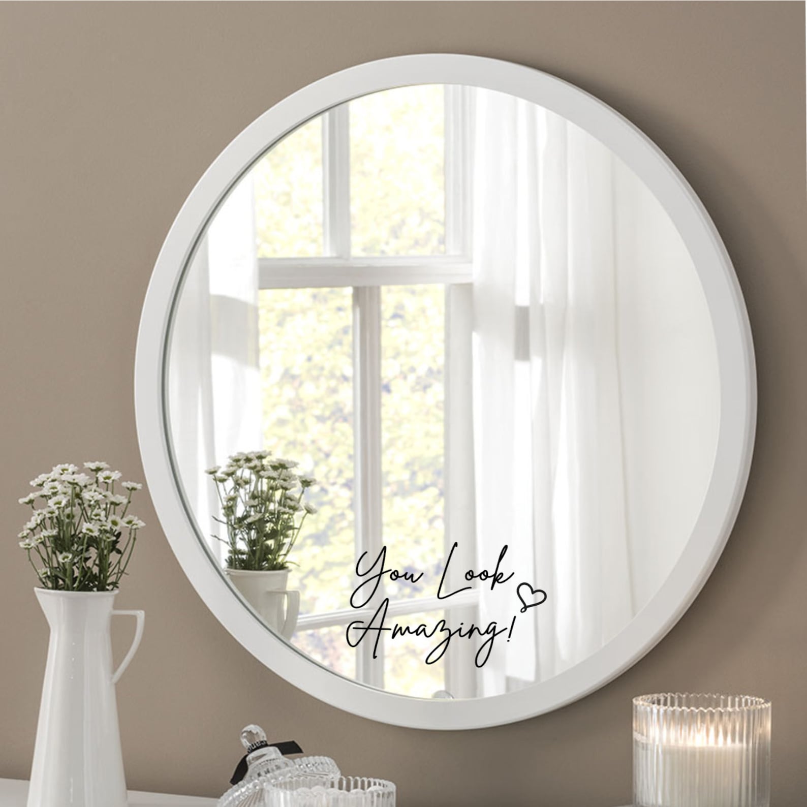 Vinyl decal / mirror decal / mirror decoration / home Etsy