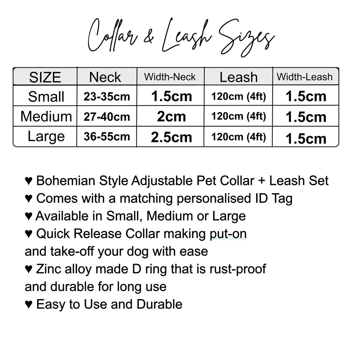 Personalised dog collar and leash set / gold dog collar / cat Etsy