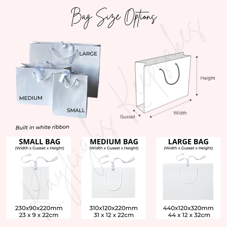 Personalised Gift Bag Luxury White Gift Bag With Ribbon Etsy UK