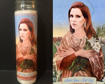 Lana Del Rey Devotional Prayer Saint Candle