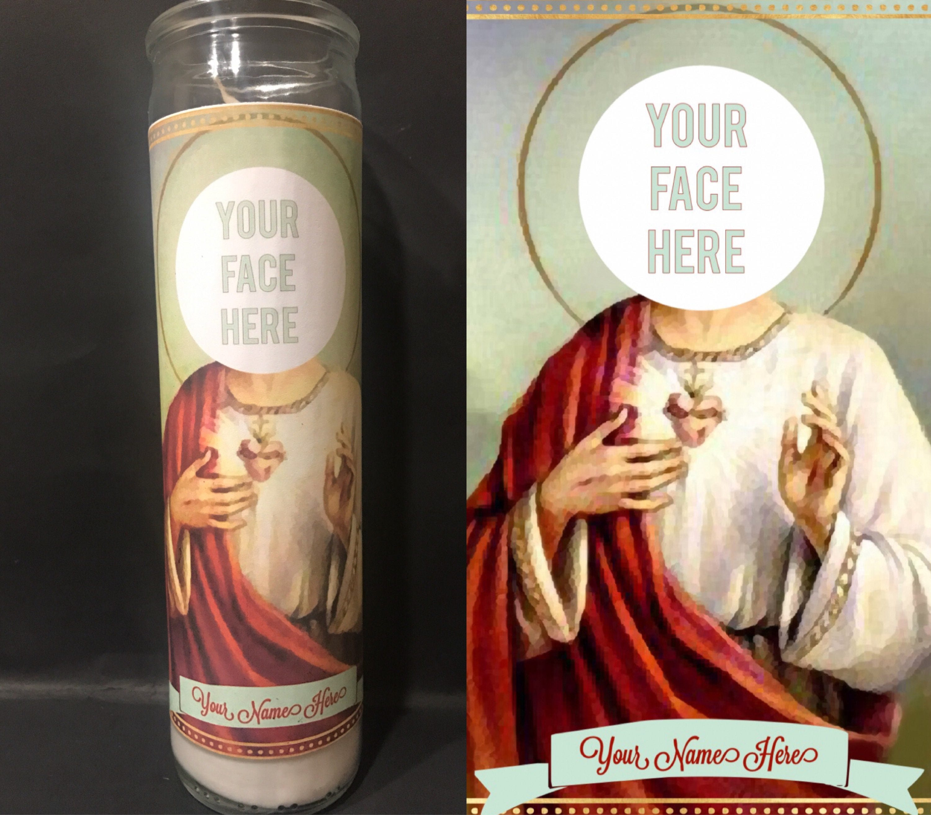 saint-candle-template