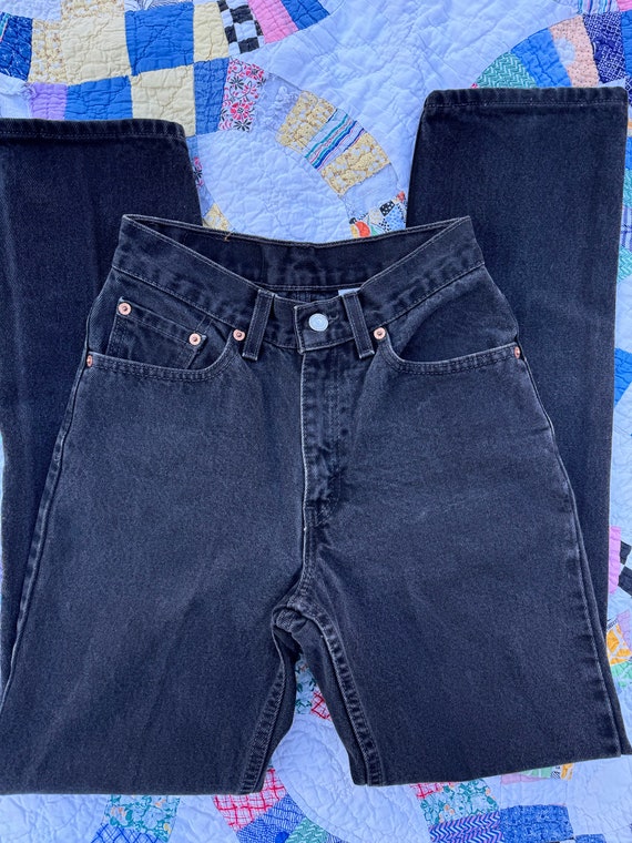Vintage Black Levi’s 512 24” High Waist Jeans - image 2
