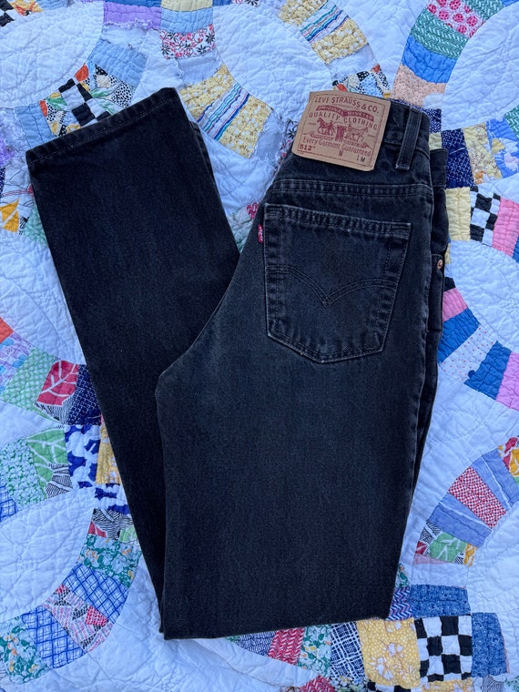 Vintage Black Levi’s 512 24” High Waist Jeans - image 3