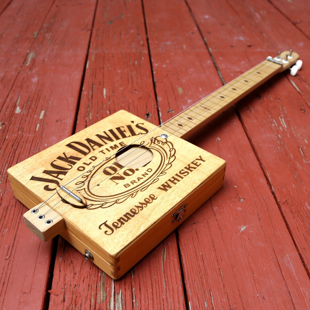 3string Fretless Electric Slide Guitar / Cigar Box Guitar Etsy