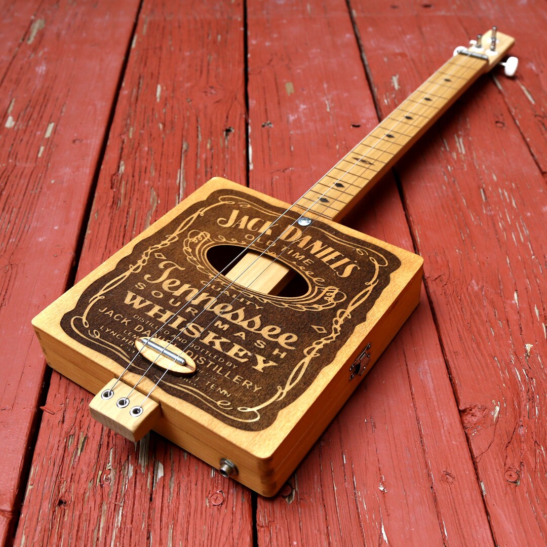 3string Fretless Electric Slide Guitar / Cigar Box Guitar Etsy