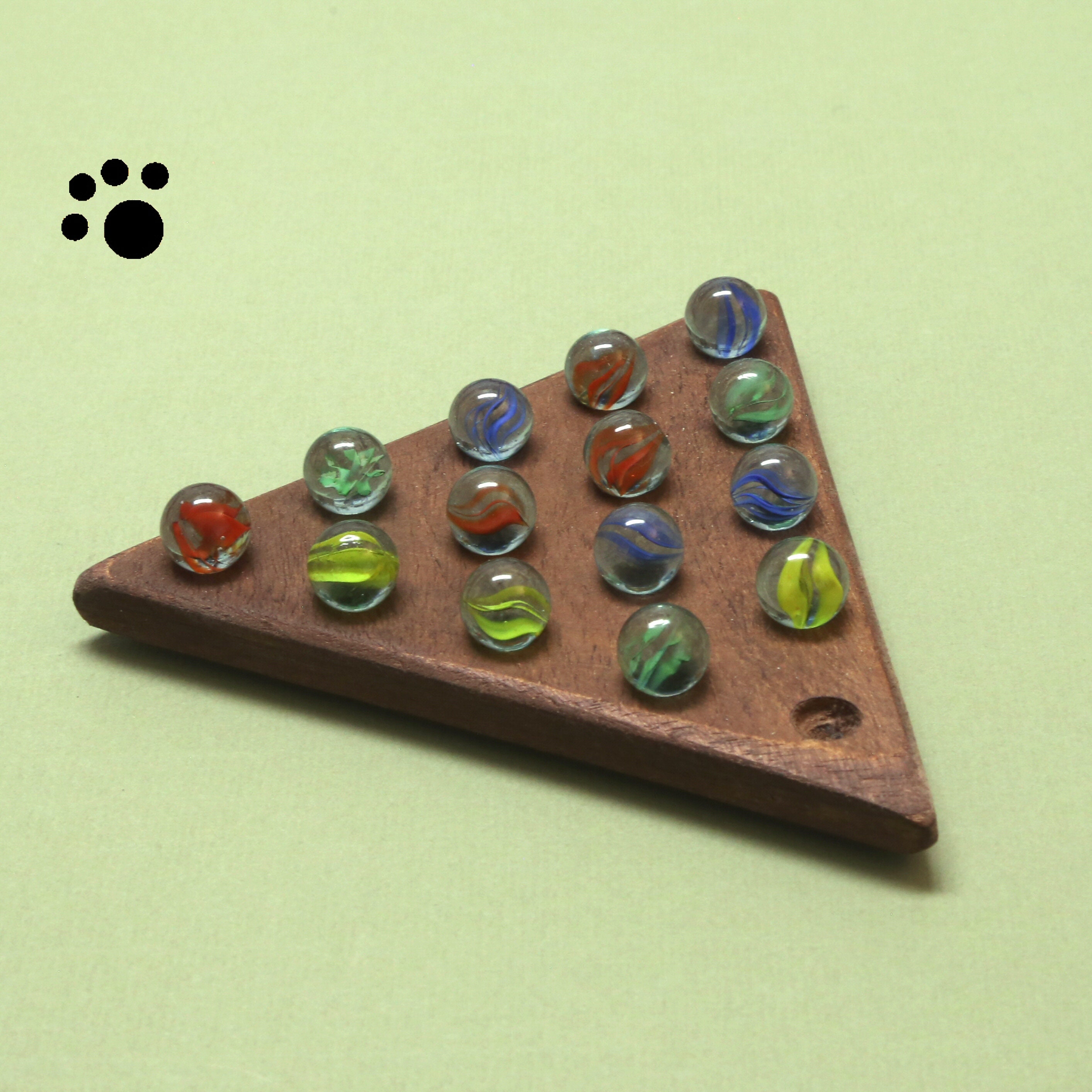 Triangle marble game cheap