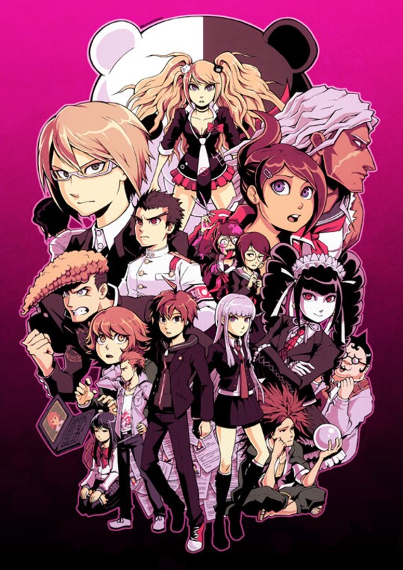 love prints calligraphy Danganronpa Etsy Poster love prints calligraphy Danganronpa Etsy Poster