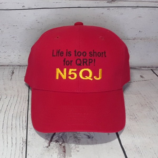 Ham Call Sign Embroidery Etsy