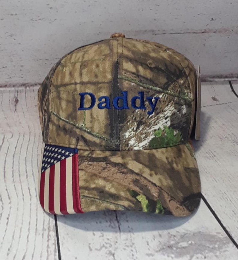 Custom Embroidered Mossy Oak Break Up Country Camo Hat / Personalized Embroidery Hunter Shooter Camouflage Cap image 8