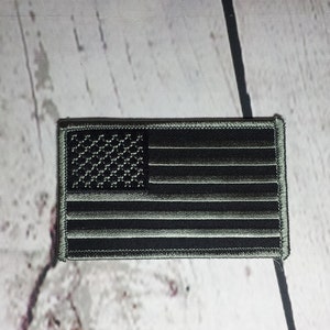 Subdued American Flag Embroidered Patch   /   Tactical ACU USA  Flag Patch   /   Iron On Patch   /   Sew On Patch
