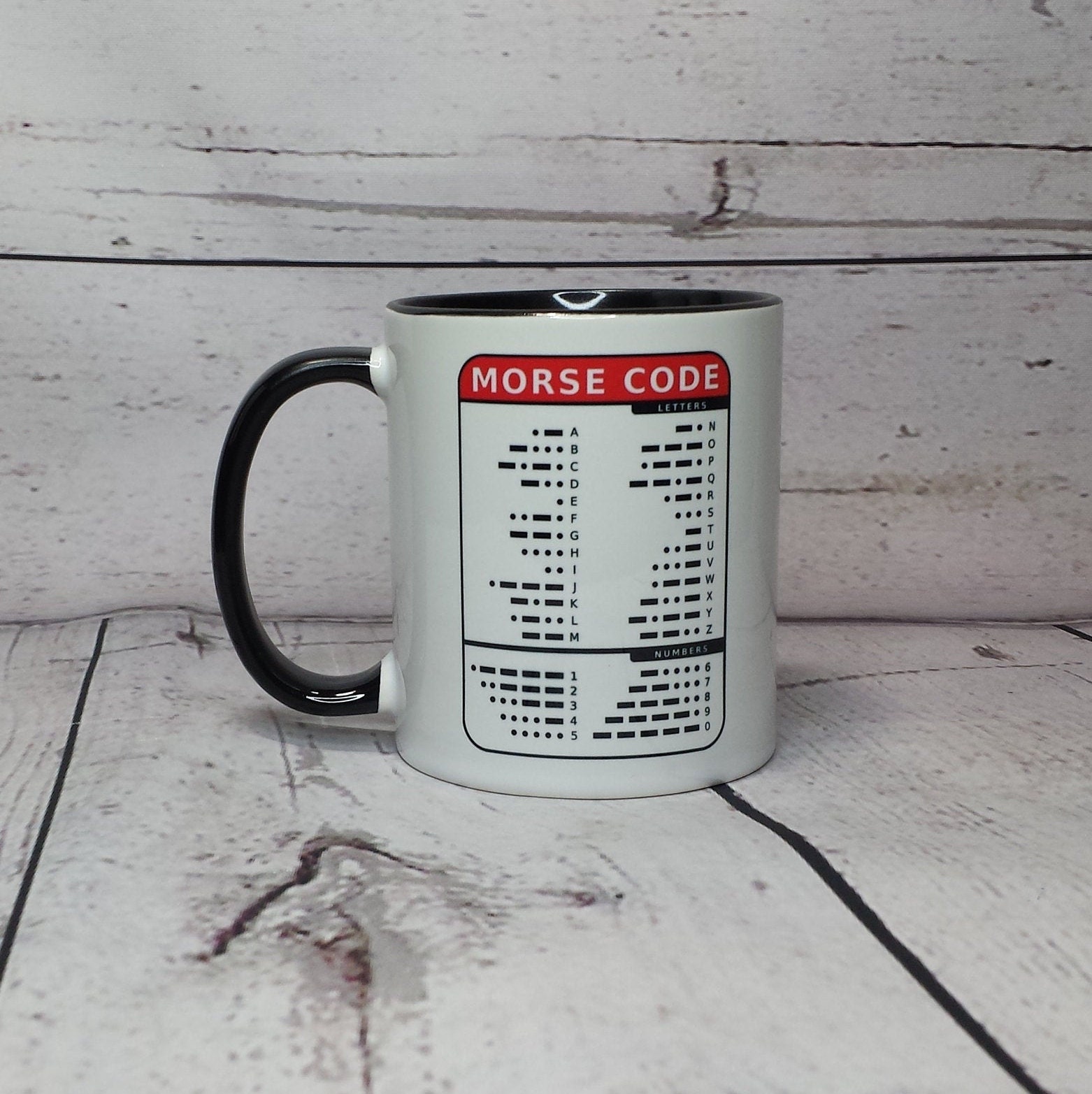 Amateur Radio Callsign Coffee Mug With Morse Code Chart / Ham Radio ...