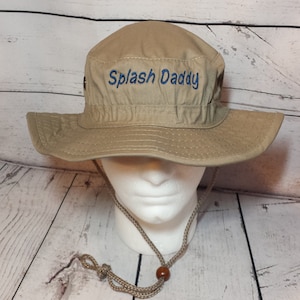 Custom Embroidered Personalized Text Boonie Hat  Fast Turnaround   /   Custom Text Embroidery Bucket Hat   /   Personalized Custom Cap