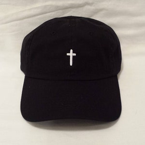 Embroidered Cross Hat / Christian Cross Hat / Cross Hat / Embroidered Hat / Embroidered Cap