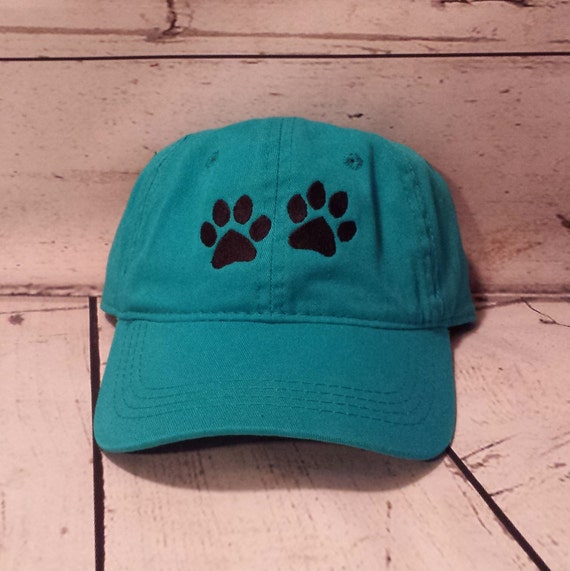 Embroidered Paw Print Dog Mom Hat   /   Dog Mother Custom Embroidered Baseball Cap  / Puppy Mom Embroidery