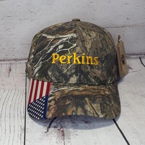 Custom Embroidered Mossy Oak Break Up Country Camo Hat / Personalized Embroidery Hunter Shooter Camouflage Cap image 6