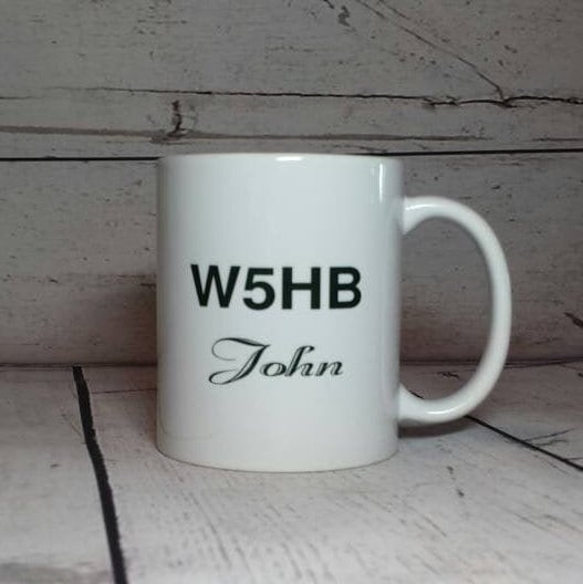 Amateur Radio Callsign Coffee Mug With Morse Code Chart / Ham Radio ...