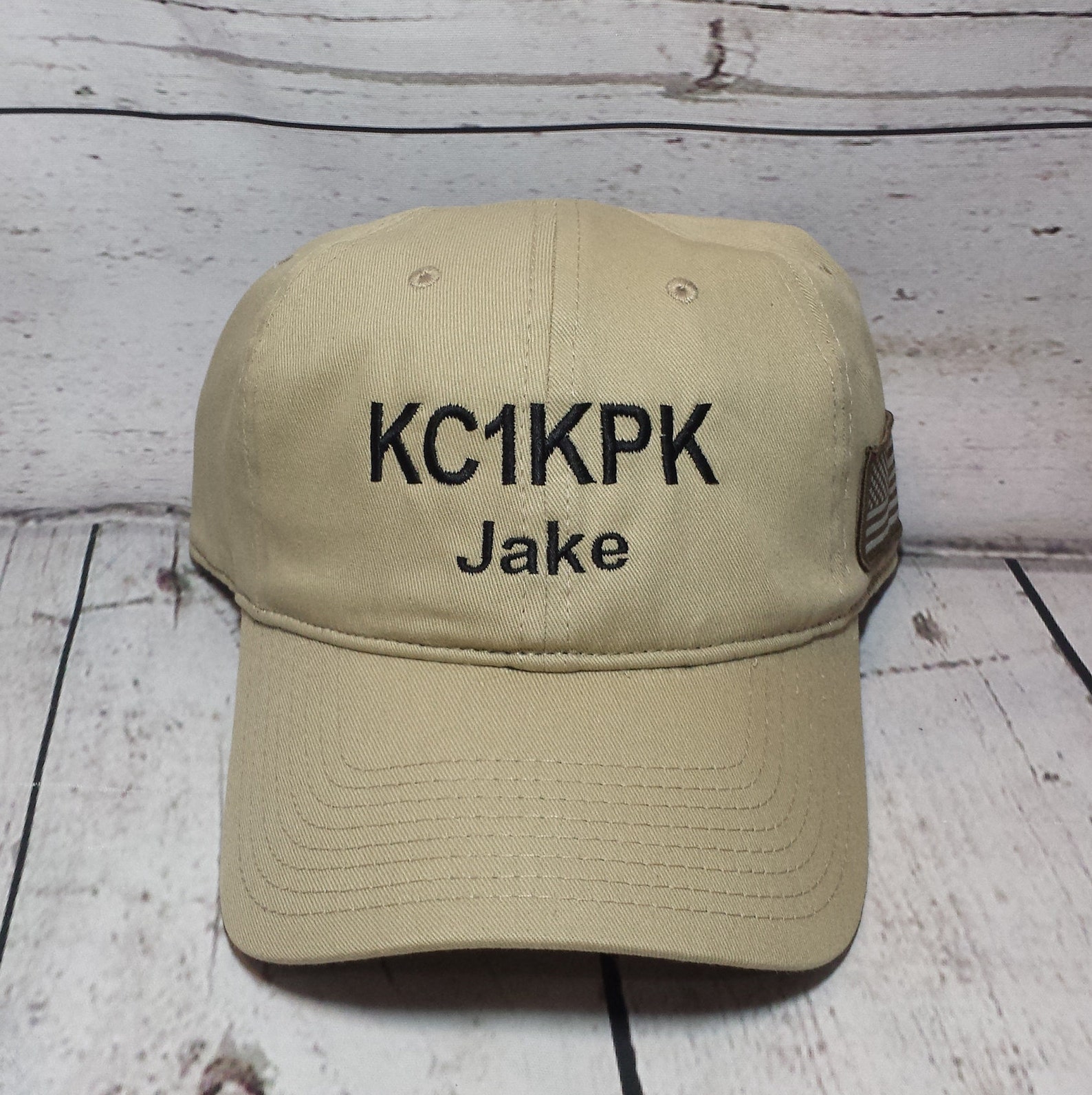 Embroidered Call Sign and Name Tactical Hat With American Flag - Etsy