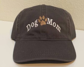 Embroidered Dog Mom Paw Print Hat   \   Mom Baseball Cap   \   Mom Puppy Hat   \   Custom Embroidery Dog Mother Hat Cap