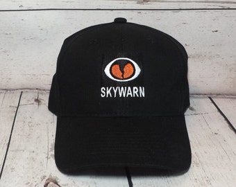 Embroidered Skywarn Storm Spotter Hat   ,   Amateur Radio   ,   Ham Radio   ,   Field Day   ,   Embroidered Hat   ,   Weather   ,   NOAA