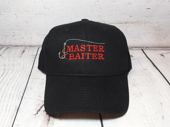 Embroidered Master Baiter Adult Humor Fishing Hat / Custom