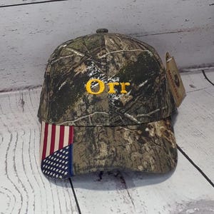 Custom Embroidered Mossy Oak Break Up Country Camo Hat / Personalized Embroidery Hunter Shooter Camouflage Cap image 9